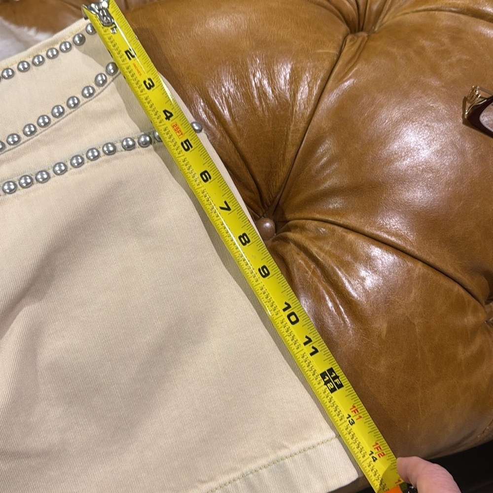 COACH mini skirt rare cream with embellishments NWT - Picture 6 of 7